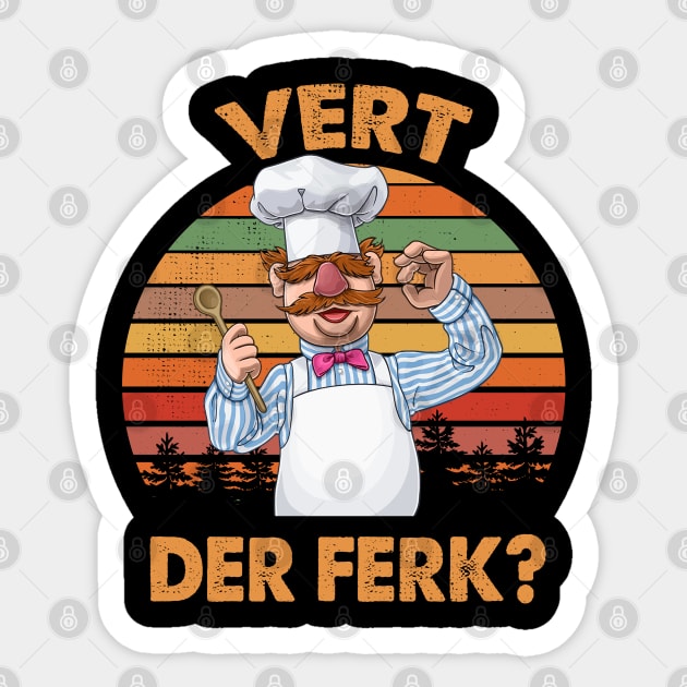 Vert Der Ferk The Swedish Chef Sticker by PopcornShow